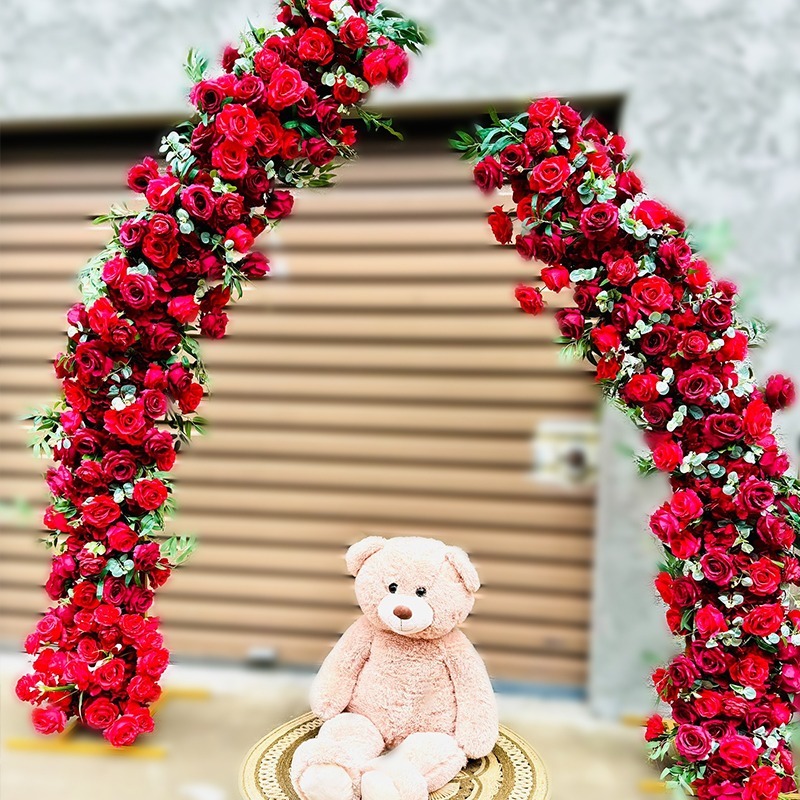 5D Horns Flowers Arch Red