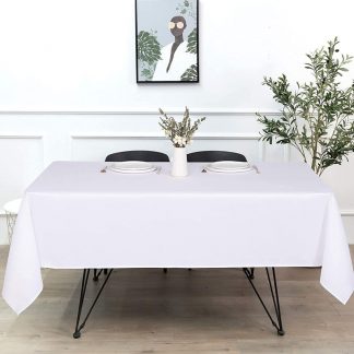 Tablecloths Half Drop Rectangular White