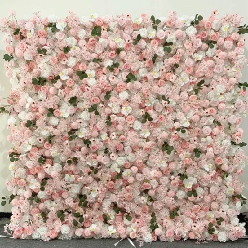 Flowers Walls 5D Luxury Pink & White